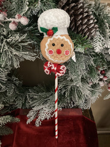 Gingerbread Chef Hat Stick