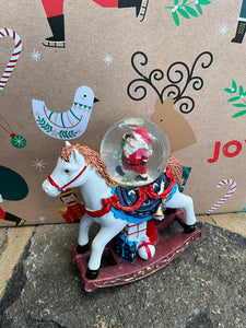 Rocking Horse Snow Globe