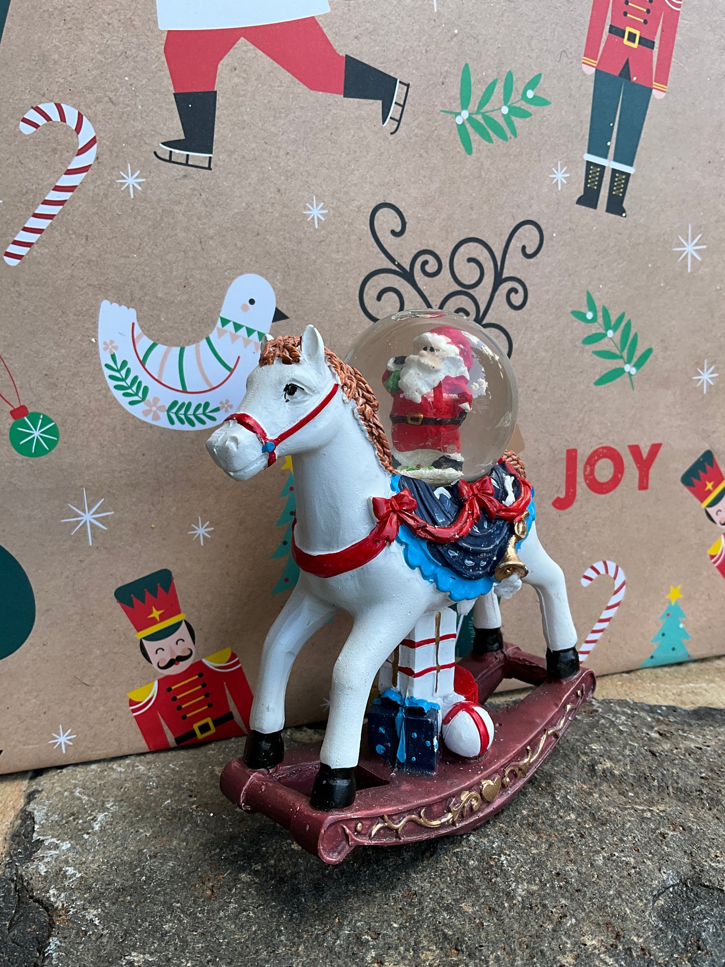 Rocking Horse Snow Globe