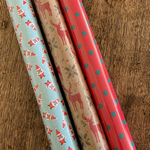 Tiny Roll Wrap Red Reindeer