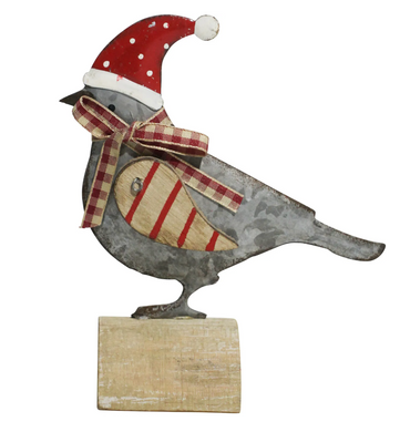 Tin French Christmas Bird