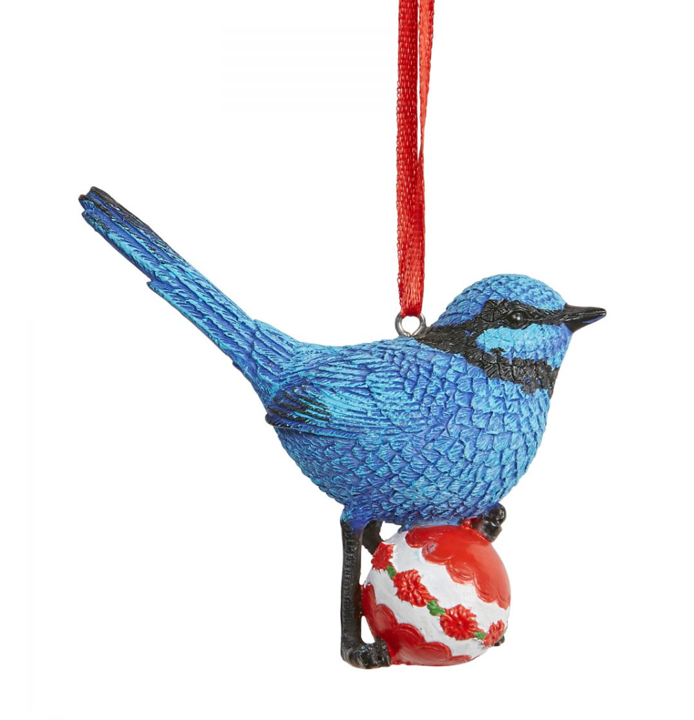 Blue Wren Tree Decoration