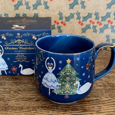 Blue Christmas Tree Mug