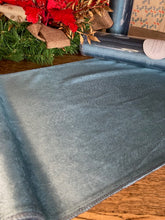 Load image into Gallery viewer, French Blue Velvet Table Runner