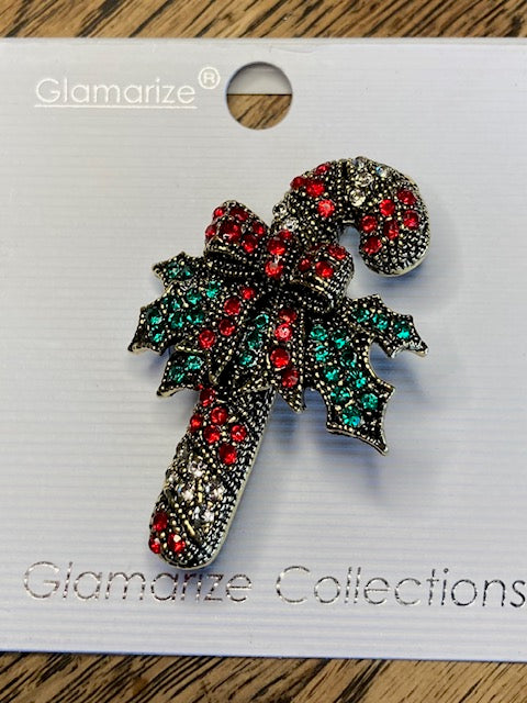Candy Cane Brooch