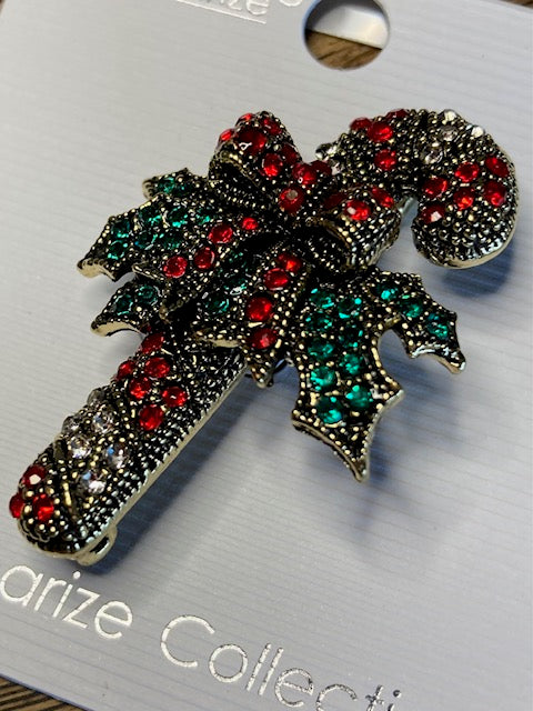 Candy Cane Brooch