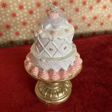 Mauve Iced Cake Decoration