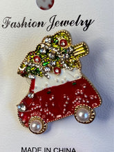 Load image into Gallery viewer, Christmas Car Brooch