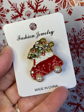 Load image into Gallery viewer, Christmas Car Brooch