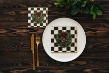 Load image into Gallery viewer, Serviettes Checkered Wreath