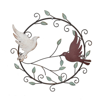 Metal Dove Wreath