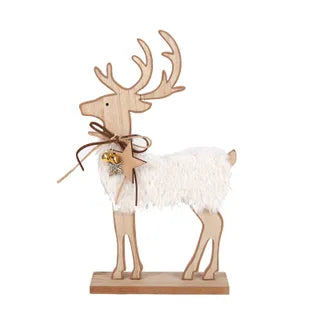 Furry Wooden Deer
