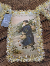 Load image into Gallery viewer, Vintage Santa Bunting by RAZ