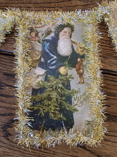 Load image into Gallery viewer, Vintage Santa Bunting by RAZ