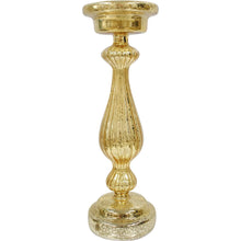 Load image into Gallery viewer, Gold Glass Candlestick LED