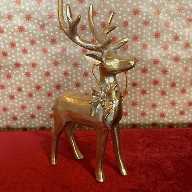 Gold Reindeer Decoration by RAZ