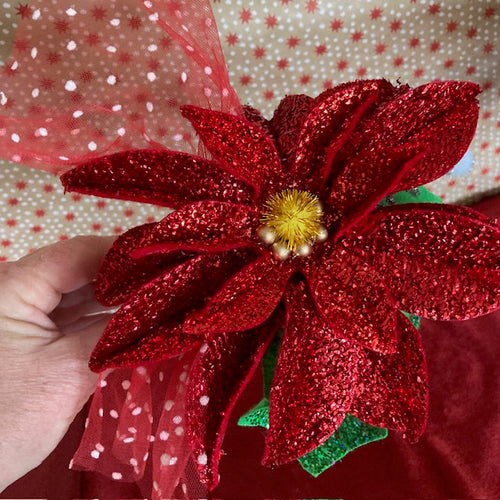 Poinsettia Headband RAZ