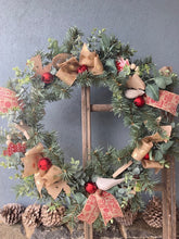 Load image into Gallery viewer, Rustic Hessian Wreath