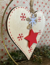 Load image into Gallery viewer, Wooden Heart with Star