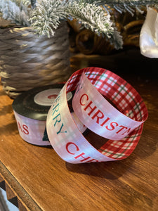 Merry Christmas Satin Ribbon