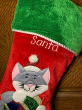 Load image into Gallery viewer, Santa Claws Cat Stocking