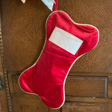 Load image into Gallery viewer, Red Velvet Bone Stocking