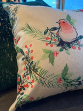 Load image into Gallery viewer, Bird and Berry Pillow