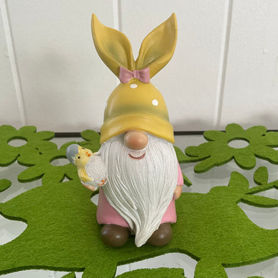 Yellow Hat Bunny Gnome