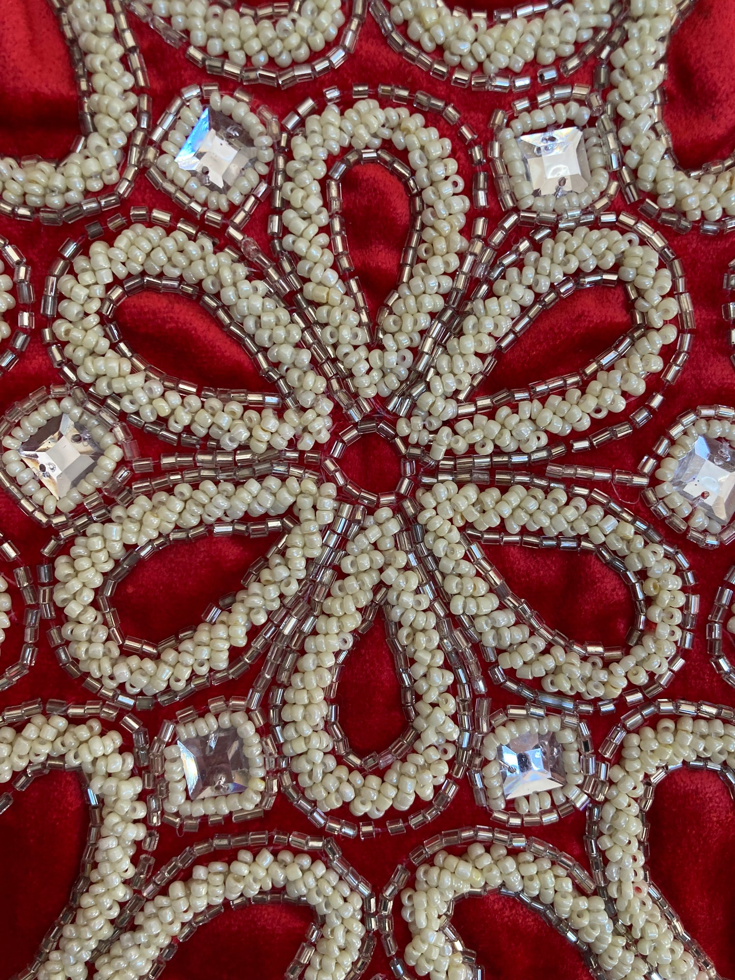 Red Snowflake Cushion