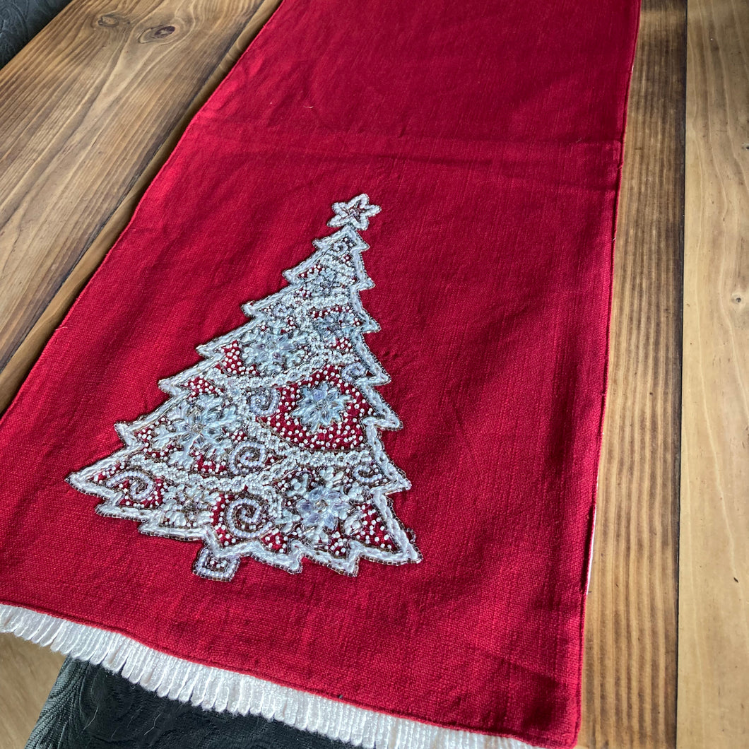 Red Velvet Table Runner