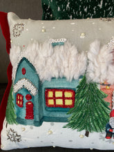 Load image into Gallery viewer, Snow Village Pillow