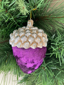 Purple Acorn Decoration