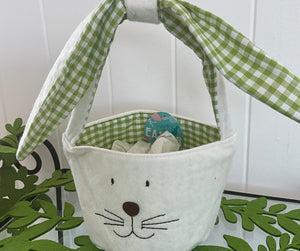 Green Check Bunny Bag