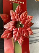 Load image into Gallery viewer, Red Poinsettia Wreath Hanger