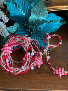 String Ribbon with Red Stars