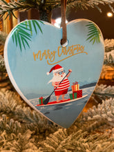 Load image into Gallery viewer, Paddle Board Santa Heart