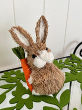 Load image into Gallery viewer, Brown Straw Bunny