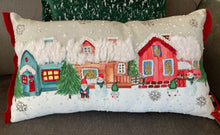 Load image into Gallery viewer, Snow Village Pillow