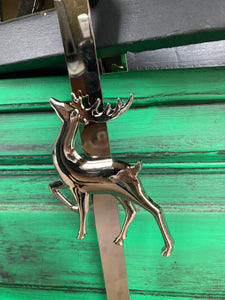 Silver Reindeer Wreath Hanger