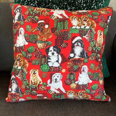 Christmas Dog Pillow