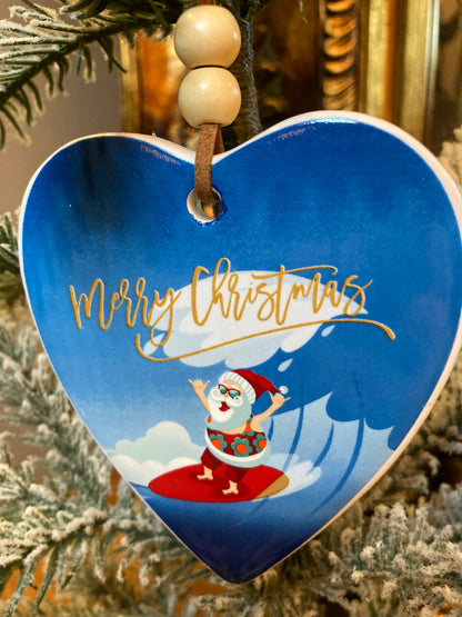 Surfing Santa Heart