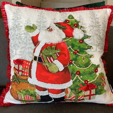 Load image into Gallery viewer, Santa Tree and Sack Pillow