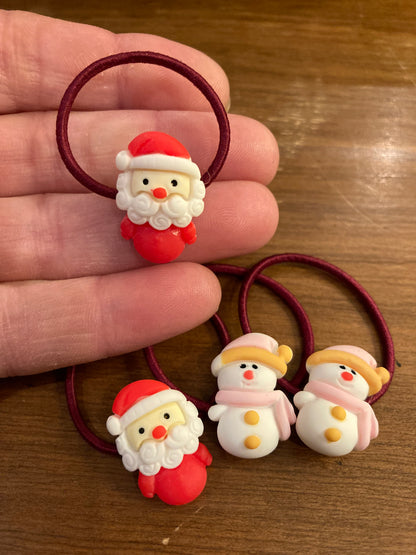 Snowman Hair Ties