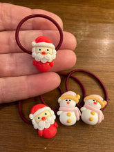 Load image into Gallery viewer, Santa Snowman Hair Ties