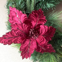 Load image into Gallery viewer, Burgundy Poinsettia