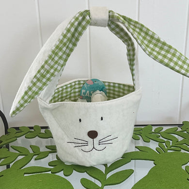 Green Check Bunny Bag