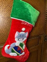 Load image into Gallery viewer, Santa Claws Cat Stocking