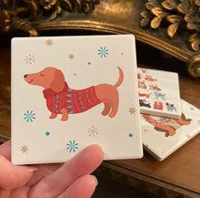 Load image into Gallery viewer, Christmas Dog Coasters