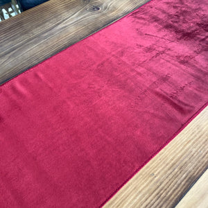 Luxe Red Velvet Table Runner