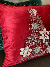 Load image into Gallery viewer, Snowflake Tree Pillow